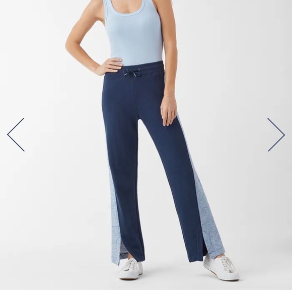 Splendid Ryder Active Wide Leg Flare Stripe Sweatpants Size Small NWT - Picture 1 of 13